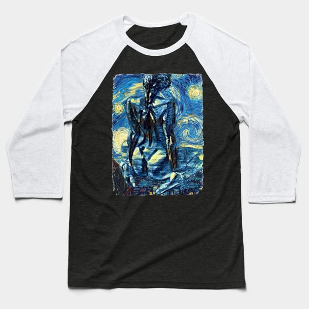 Her Dream Van Gogh Style Baseball T-Shirt by todos